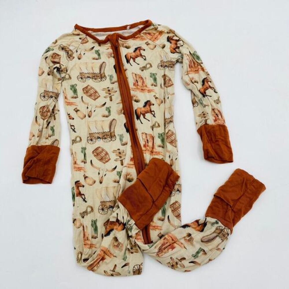 Miozing Western Cowboy themed bamboo‎ onesie